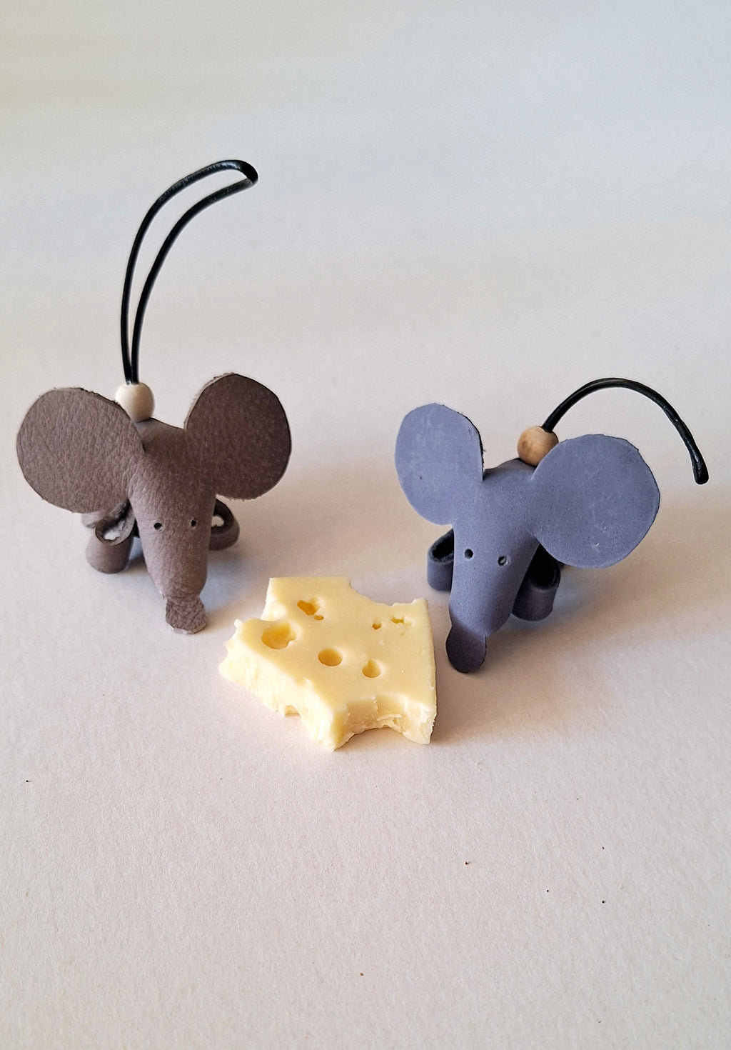 Leren Muis Sleutelhanger