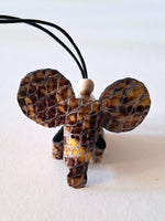 Leren Muis Sleutelhanger
