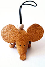 Leren Muis Sleutelhanger