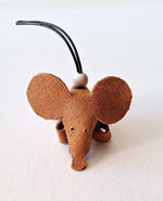 Leren Muis Sleutelhanger