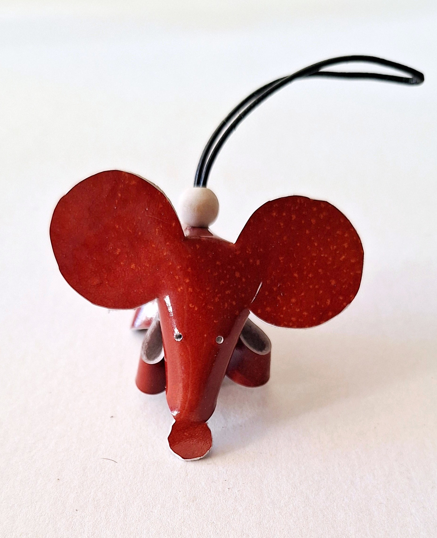 Leren Muis Sleutelhanger