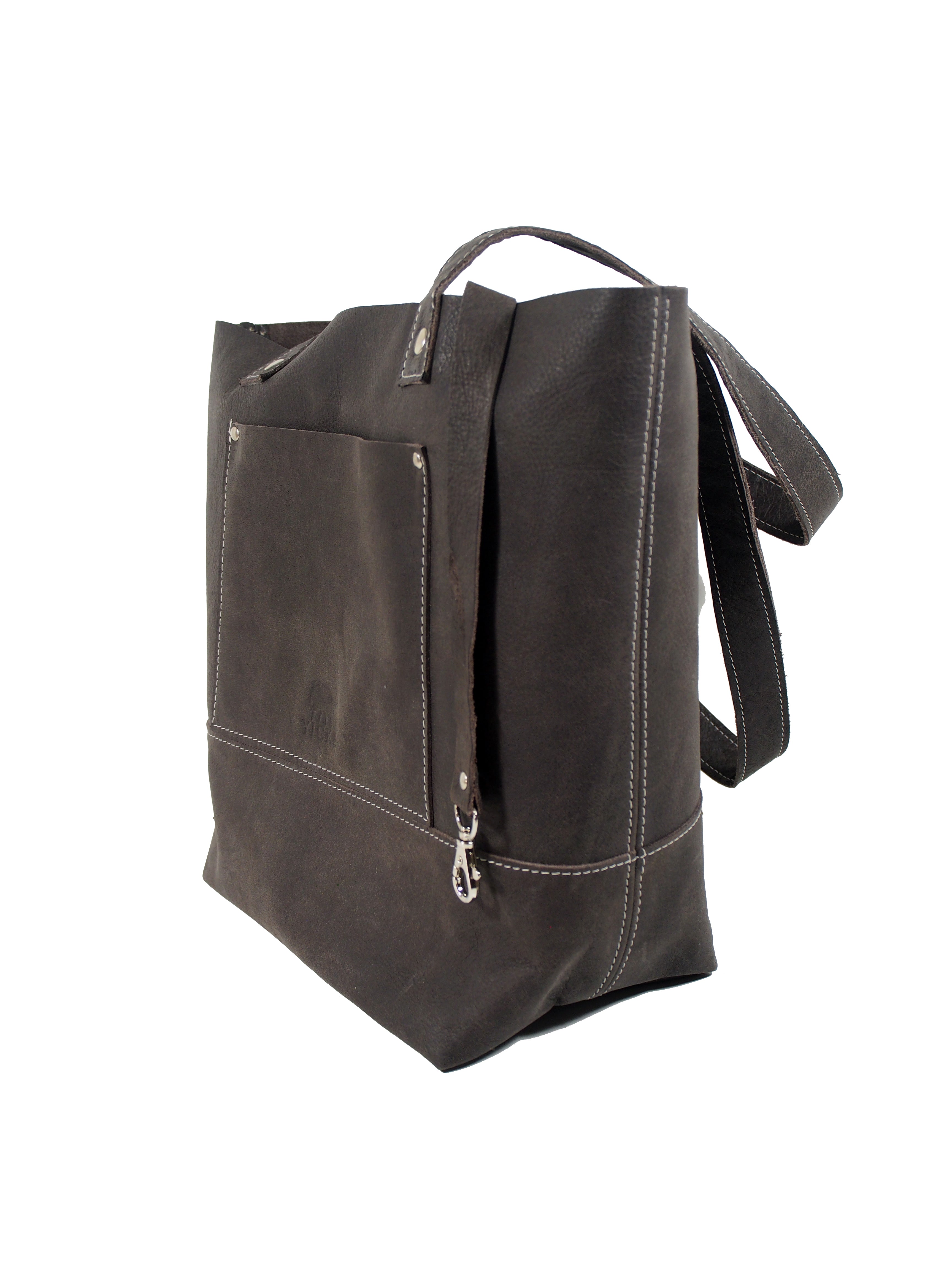 Grijze shopper