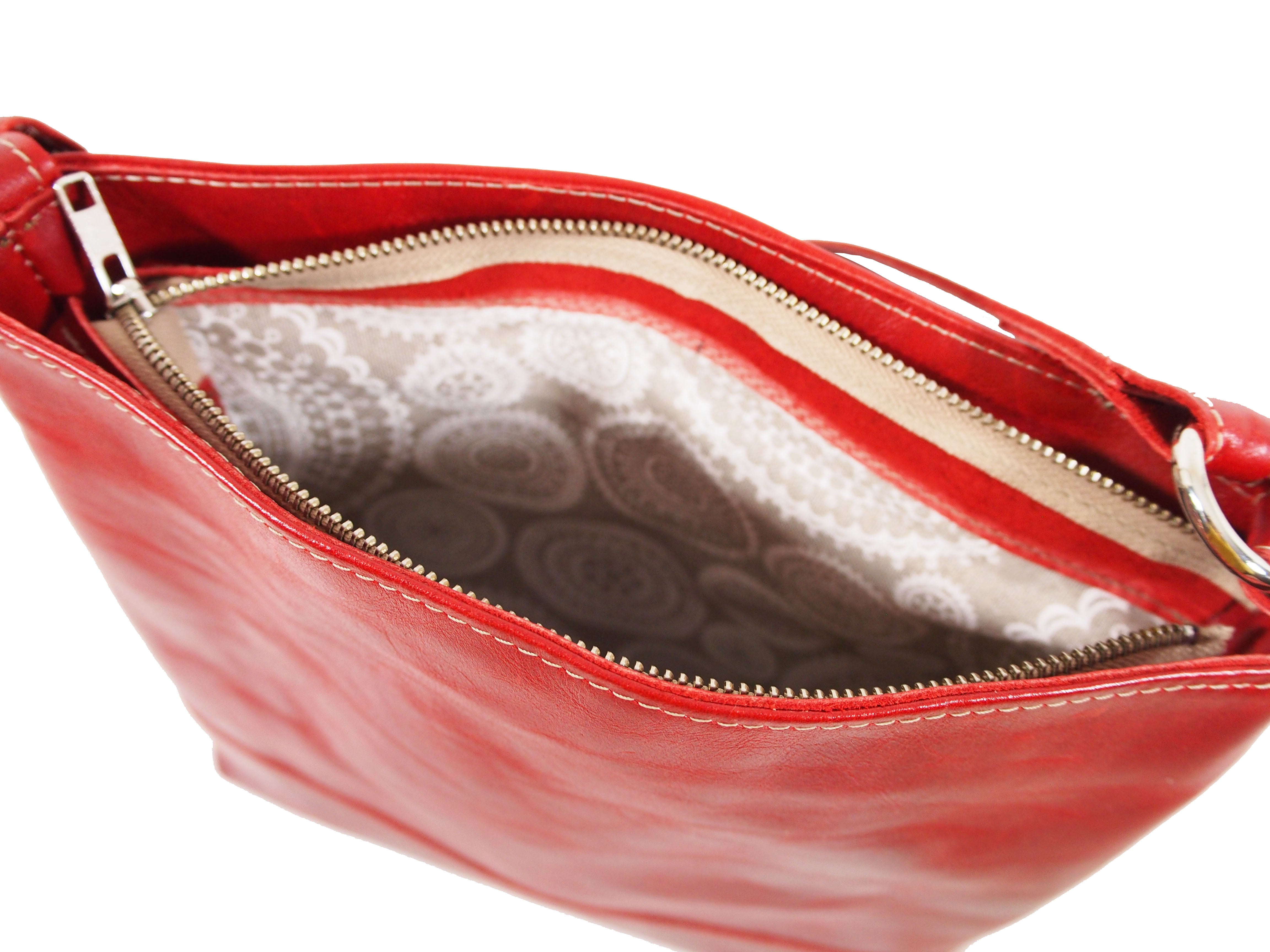 Rode leren schoudertas Yicke Yicke Bags accessories